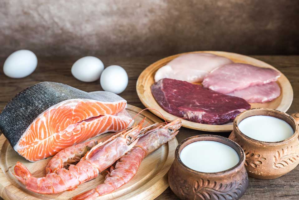 Food Sources of Taurine Eggs, meat, fish, and milk are all good sources of the amino acid taurine.